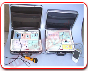 VOICE TRANSMITTER/RECEIVER TRAINER USING FIBRE OPTIC CABLE